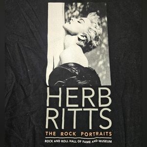 Herb Ritts Madonna Graphic Black T-Shirt